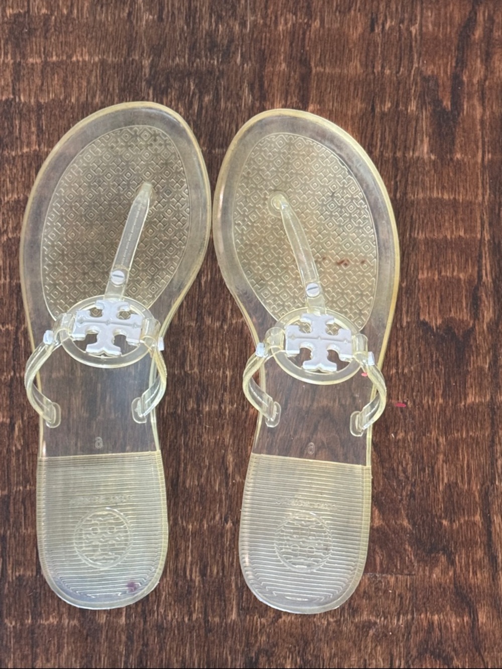Tory Burch clear mini millers size 6 - Picture 2 of 2